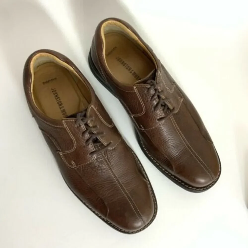 Johnston & Murphy brown sheepskin